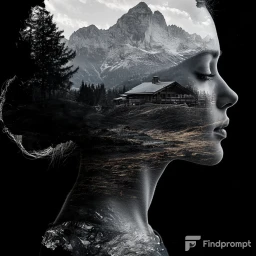 Double Exposure Photography on Black Backgrounds
