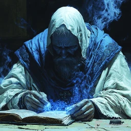 Expressive Shadows In Blue