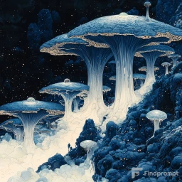 Expressive Shadows In Blue