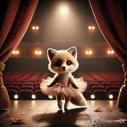 Adorable Ballerina Animals on Stage