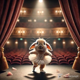 Adorable Ballerina Animals on Stage