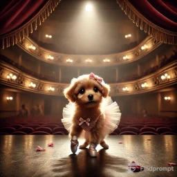 Adorable Ballerina Animals on Stage