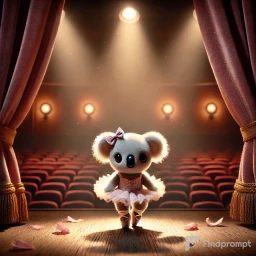 Adorable Ballerina Animals on Stage