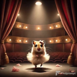 Adorable Ballerina Animals on Stage