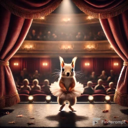 Adorable Ballerina Animals on Stage