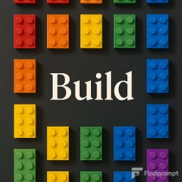 Graphic Grid Style Flatlay Art