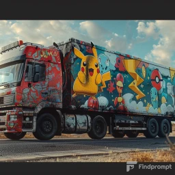 Epic Vibrant Custom Truck Ad