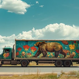 Epic Vibrant Custom Truck Ad