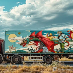 Epic Vibrant Custom Truck Ad