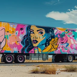 Epic Vibrant Custom Truck Ad