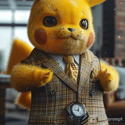 Pokemon in Stylish Suits