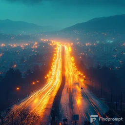Nighttime Light Trails Long Exposures