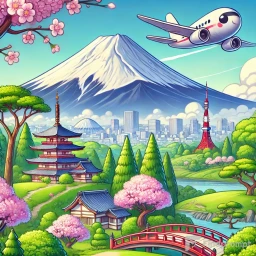 Vibrant Cartoon Charms of World Icons