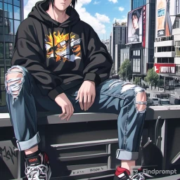 Naruto T-Shirt Designs in Hip Hop Style