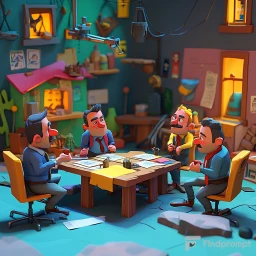 Immersive 3D Cartoon Video Worlds
