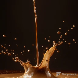 Graceful Splashes and Artistic Waves