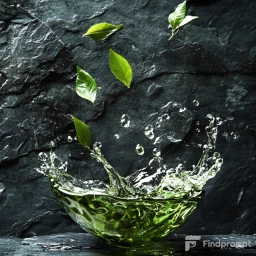 Graceful Splashes and Artistic Waves