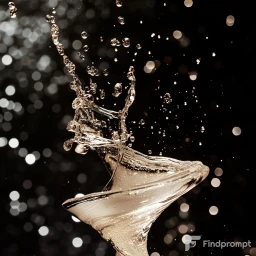 Graceful Splashes and Artistic Waves