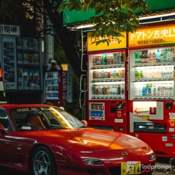 Retro Tokyo Cinematic Car Aesthetics
