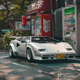 Retro Tokyo Cinematic Car Aesthetics
