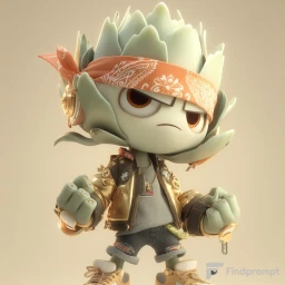 Pixar Style 3D Veggie Character Collection