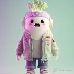 Pixar Style 3D Veggie Character Collection