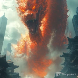 Giant Fantasy Creatures in Urban Streets