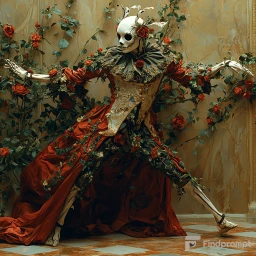 Porcelain Majesty In Glass Floral Realm