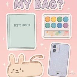 Whats in My Bag Sticker Edition