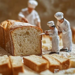 Tiny Workers in Culinary Scenes