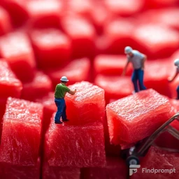 Tiny Workers in Culinary Scenes