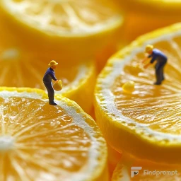 Tiny Workers in Culinary Scenes